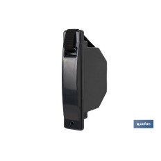 RECOGEDOR CINTA PERSIANA COMPACTO NEGRO 20 MM (PACK: 1 UDS)