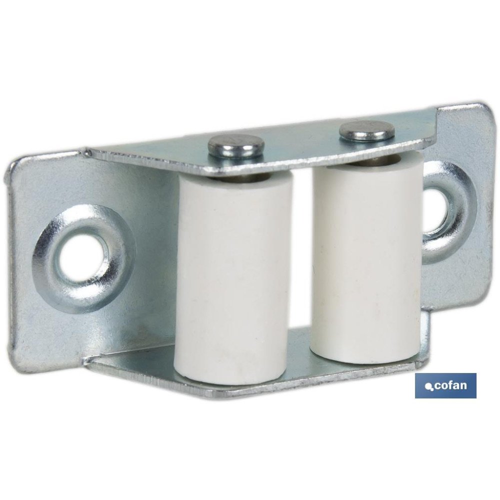 PASACINTAS METÁLICO CON RODILLO DE NYLON 31X65 MM (PACK: 20 UDS)