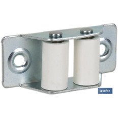 PASACINTAS METÁLICO CON RODILLO DE NYLON 31X65 MM VENTA UNITARIA (PACK: 1 UDS)