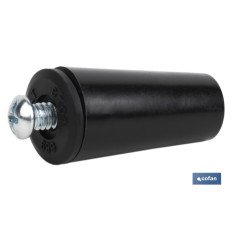 TOPE PERSIANA 40 MM NEGRO CON TORNILLO M-6 (PACK: 20 UDS)