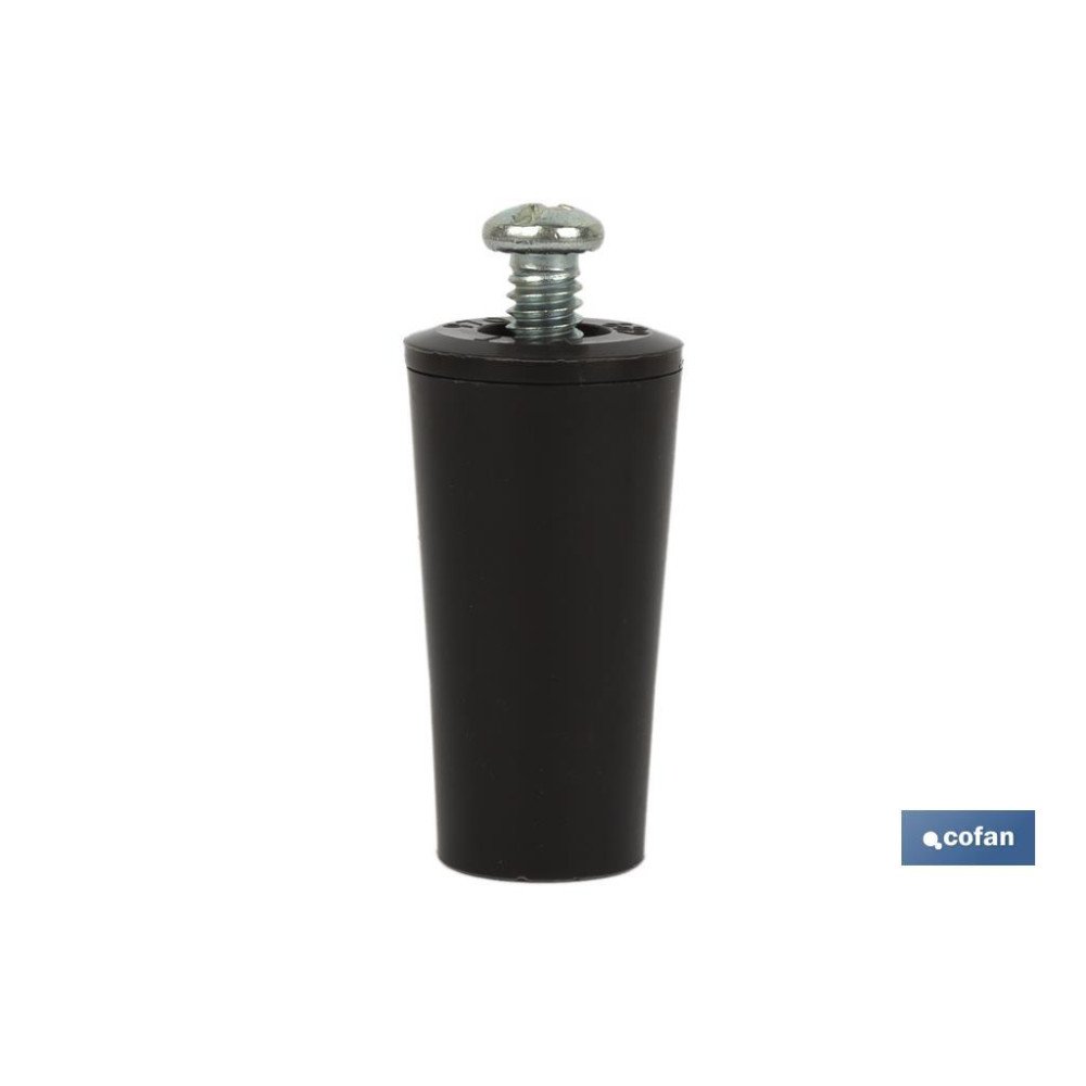TOPE PERSIANA 40 MM MARRÓN CON TORNILLO M-6 VENTA UNITARIA (PACK: 1 UDS)