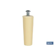 TOPE PERSIANA 60 MM MARFIL CON TORNILLO M-6 VENTA UNITARIA (PACK: 1 UDS)