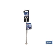 CONEXIÓN FLEXIBLE INOX M3/8- H1/2 30 CM. (PACK: 1 UDS)