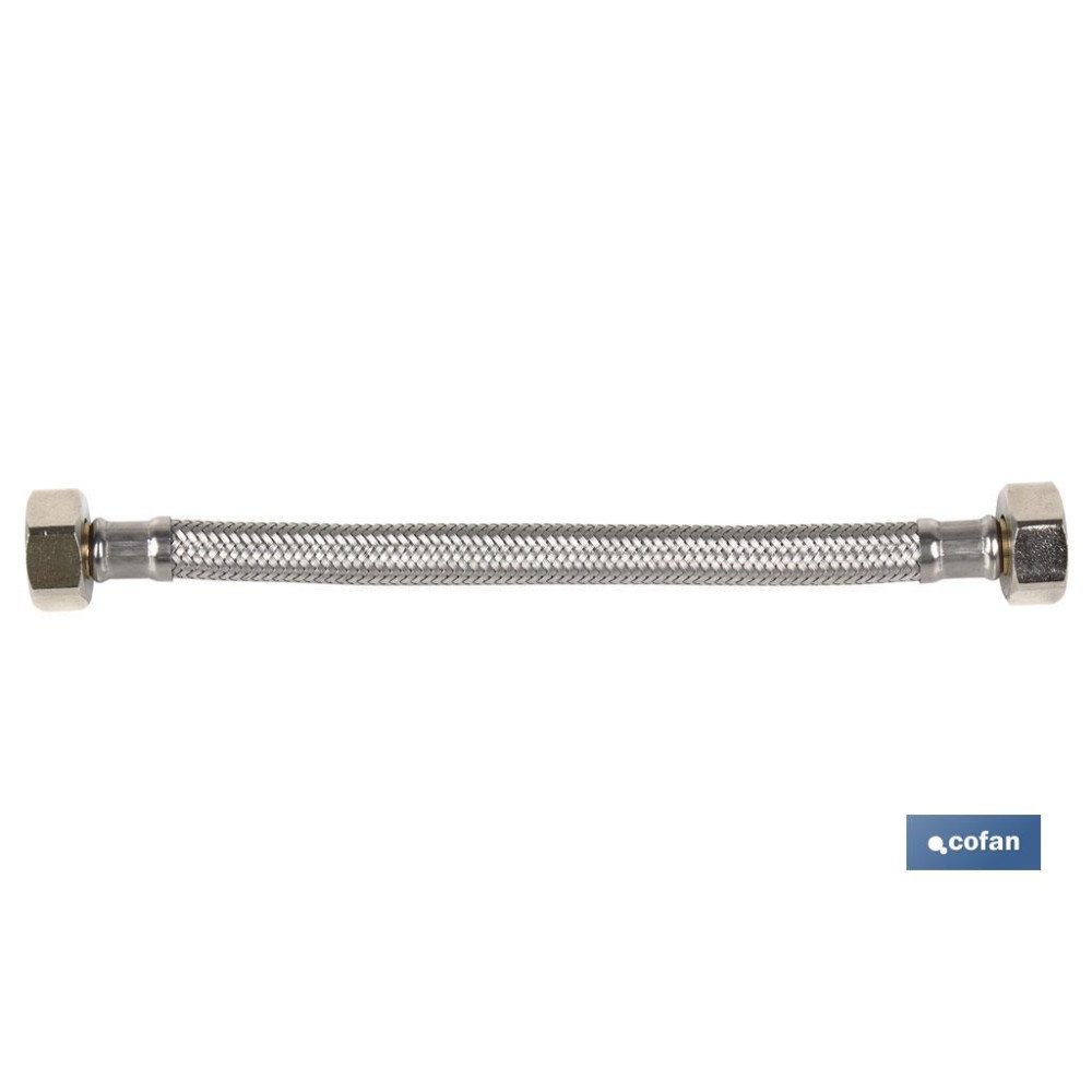 CONEXIÓN FLEXIBLE INOX H3/8- H3/8 30 CM. (PACK: 1 UDS)