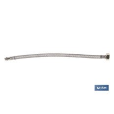 CONEXIÓN FLEXIBLE INOX M10x1 - H1/2 35 CM. (PACK: 1 UDS)
