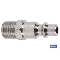 CONECTOR AIRE ROSCA MACHO 1/4 (PACK: 1 UDS)