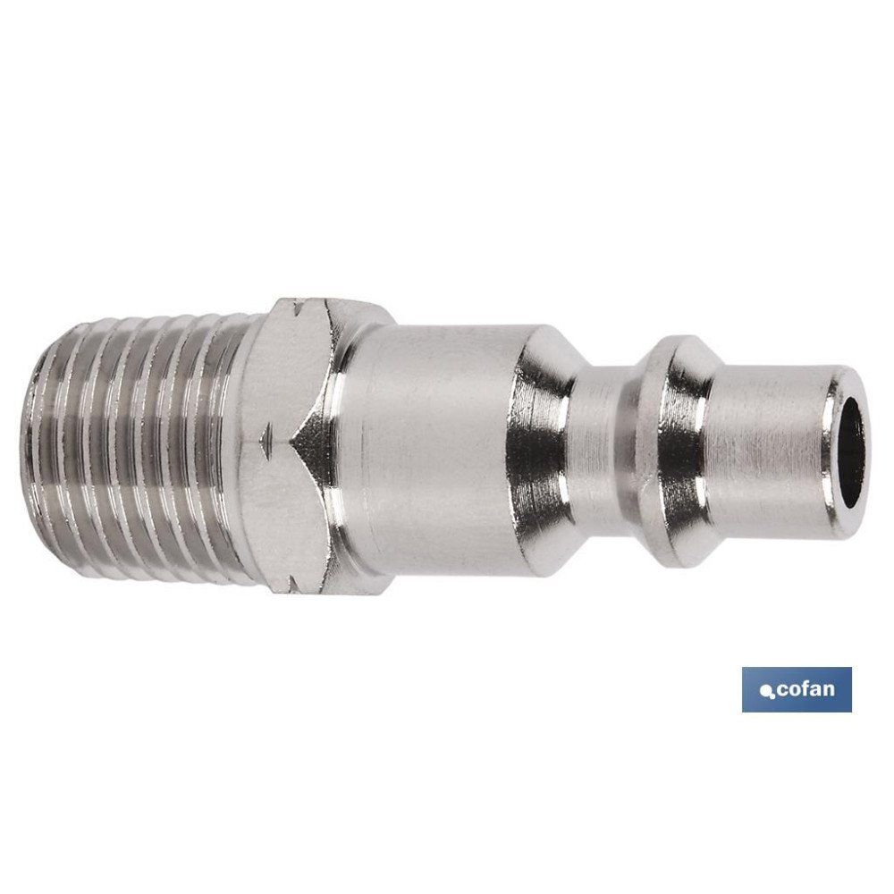 CONECTOR AIRE ROSCA MACHO 1/4 (PACK: 1 UDS)
