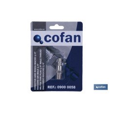 CONECTOR AIRE ROSCA MACHO 1/4 (PACK: 1 UDS)