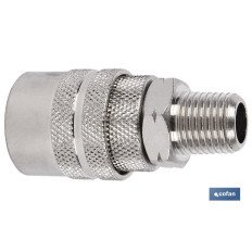 ENCHUFE RAPIDO ROSCA MACHO 1/4 (PACK: 1 UDS)