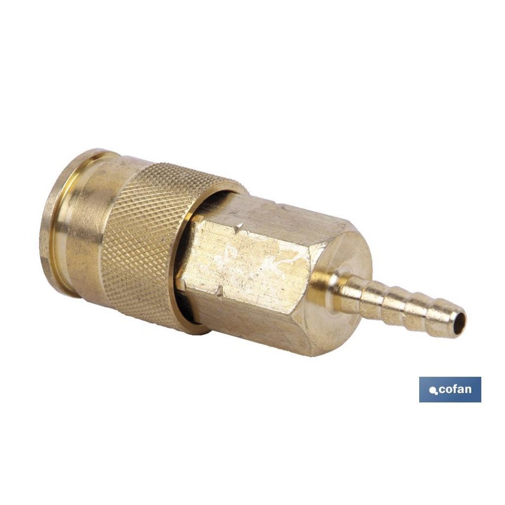 ENCHUFE RAPIDO ESPIGA TUBO 6 MM GRAN CAUDAL (PACK: 1 UDS)