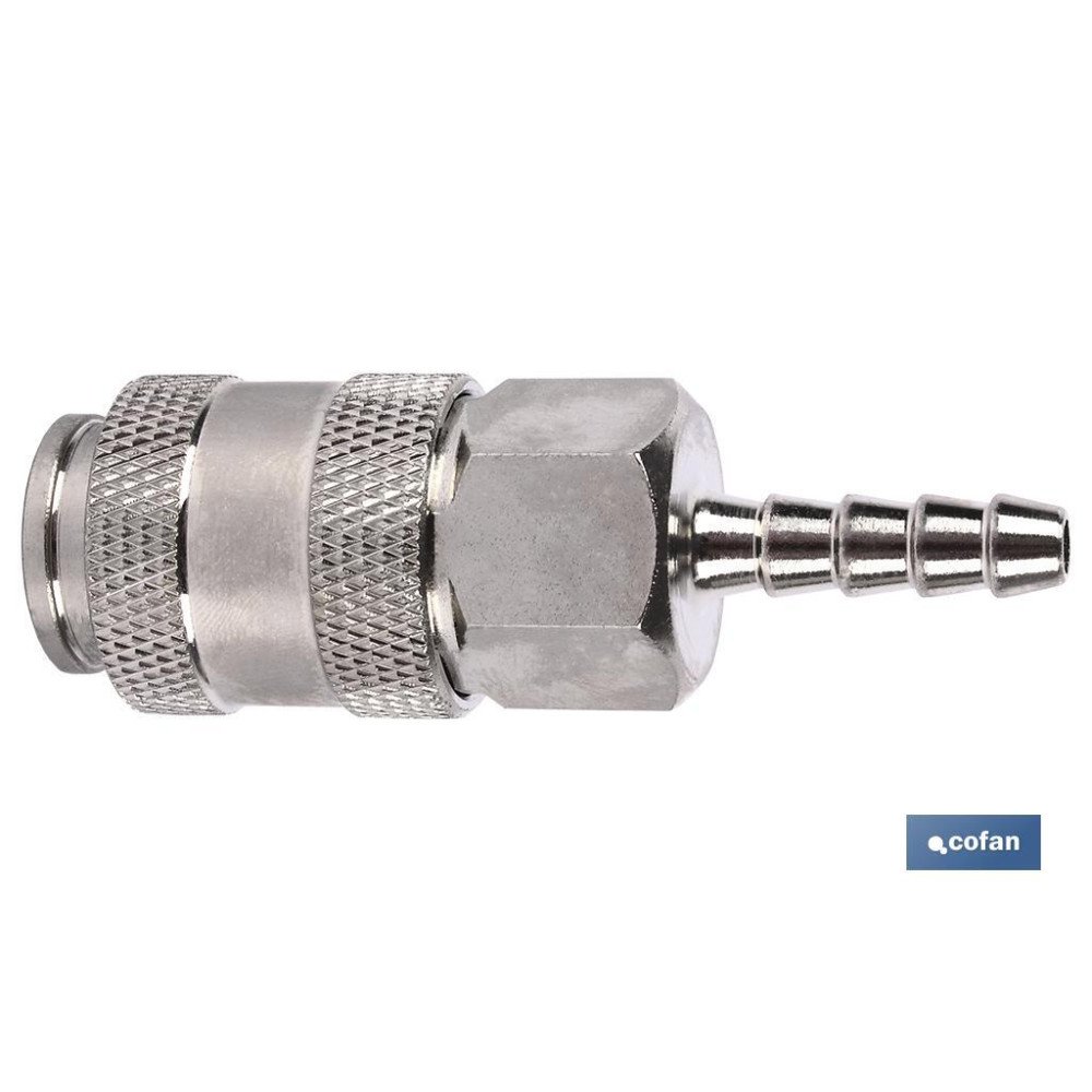 ENCHUFE RAPIDO UNIVERSAL ESPIGA TUBO 6 MM (PACK: 1 UDS)