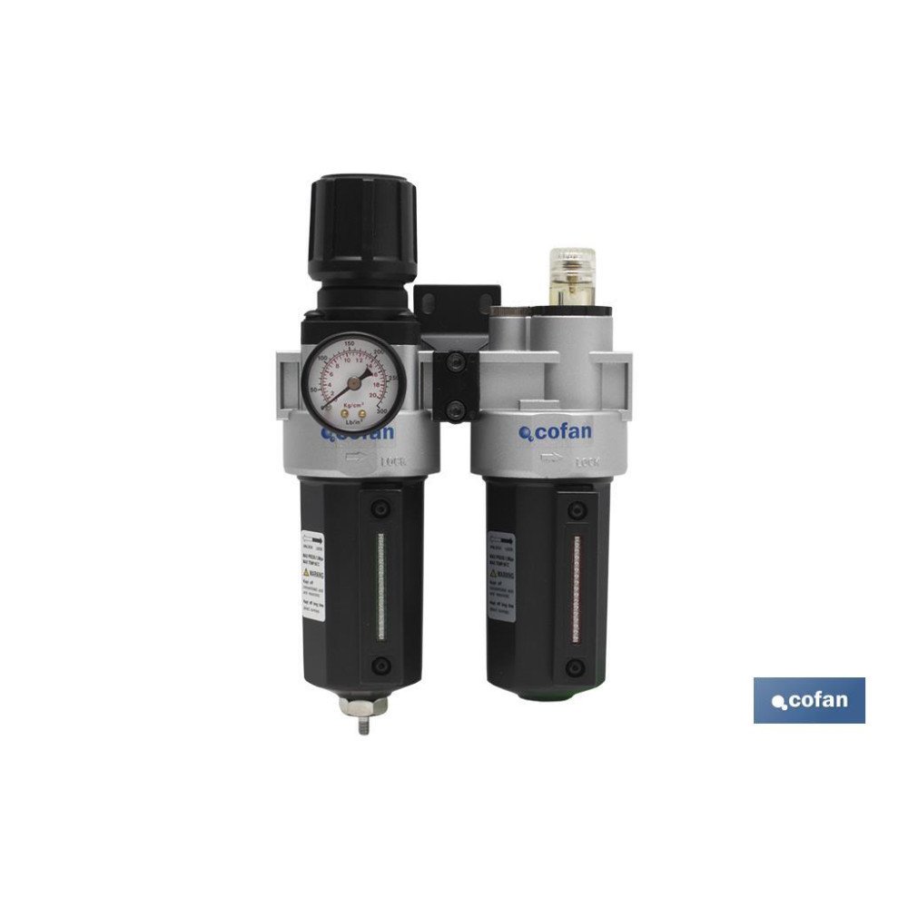 FILTRO REGULADOR+LUBRICANTE 3/8 (PACK: 1 UDS)