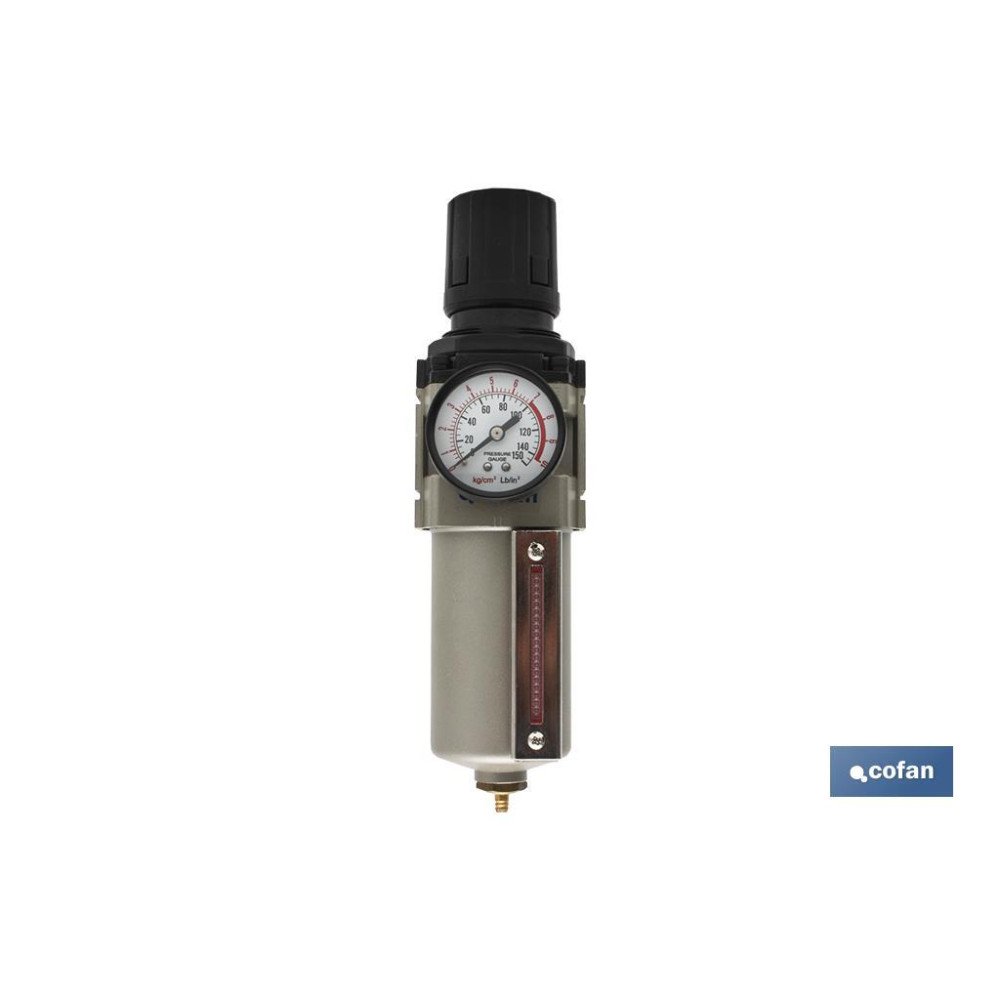 FILTRO AIRE CON REGULADOR 3/8 (PACK: 1 UDS)
