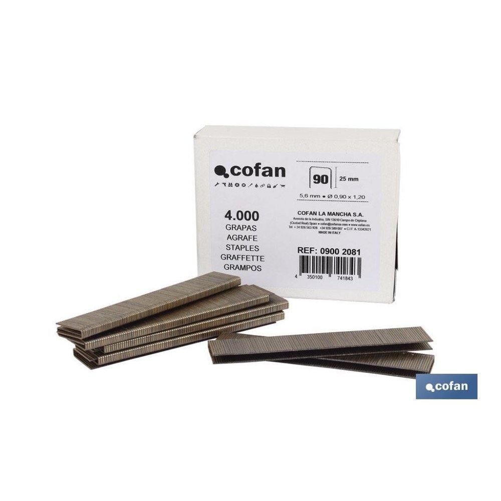 CAJA DE GRAPAS 90/25mm (5.000 PCS) (PACK: 1 UDS)