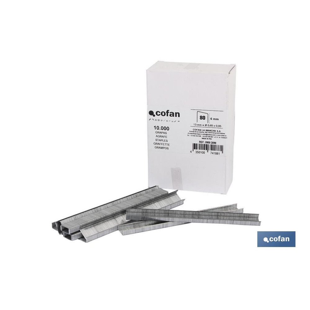 CAJA DE GRAPAS 80 / 10 mm (10.000 PCS) (PACK: 1 UDS)