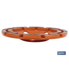 CORONA DOBLE PISTA MAMPOSTERIA 100MM - H22,2 (PACK: 1 UDS)