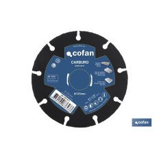 DISCO ESPECIAL DE CARBURO PARA MATERIALES BLANDOS Ø115X1 MM (PACK: 1 UDS)