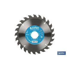 DISCO DE SIERRA CIRCULAR PARA MADERA Ø180 X 2,5 X 30 MM, 24 DIENTES (PACK: 1 UDS)