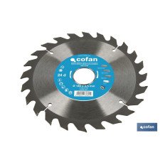 DISCO DE SIERRA CIRCULAR PARA MADERA Ø180 X 2,5 X 30 MM, 24 DIENTES (PACK: 1 UDS)