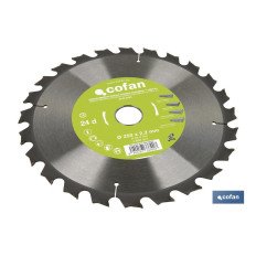 DISCO DE SIERRA INGLETADORA PARA MADERA/METAL Ø250 X 2,2 X 30 MM, 24 DIENTES (PACK: 1 UDS)