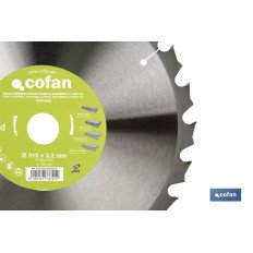 DISCO DE SIERRA INGLETADORA PARA MADERA/METAL Ø315 X 2,2 X 30 MM, 24 DIENTES (PACK: 1 UDS)
