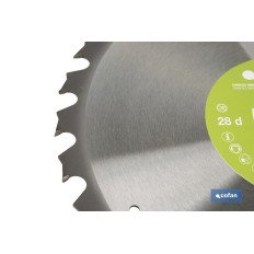 DISCO DE SIERRA INGLETADORA PARA MADERA/METAL Ø350 X 2,2 X 30 MM, 28 DIENTES (PACK: 1 UDS)