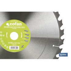 DISCO DE SIERRA INGLETADORA PARA MADERA/METAL Ø400 X 2,2 X 30 MM, 32 DIENTES (PACK: 1 UDS)