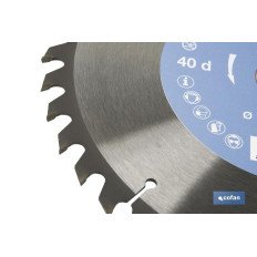DISCO DE SIERRA INGLETADORA PARA MADERA Ø250 X 3,2 X 30 MM, 40 DIENTES (PACK: 1 UDS)