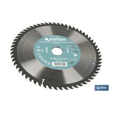 DISCO DE SIERRA INGLETADORA PARA MADERA CON INSERTOS DE METAL DURO Ø250 X 3,2 X 30 MM, 60 DIENTES (PACK: 1 UDS)