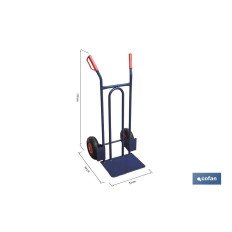 CARRETILLA DE ALMACÉN CON PALA FIJA 1100 X 530 X 560 MM (PACK: 1 UDS)