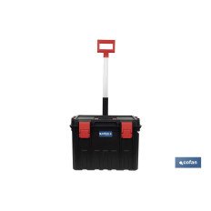 CAJA DE HERRAMIENTAS HEAVY DUTY CON ASA TELESCÓPICA Y RUEDAS 530 x 355 x 390 MM (PACK: 1 UDS)