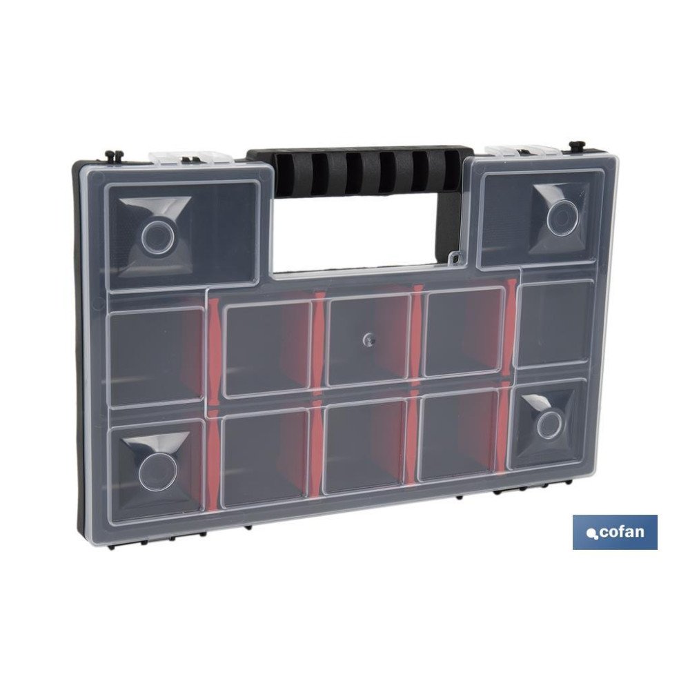 ESTUCHE ORGANIZADOR 12 COMPARTIMENTOS 287 X 186 X 50 MM (PACK: 1 UDS)