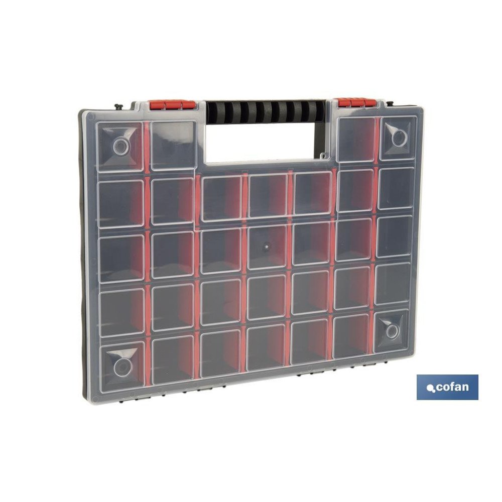 ESTUCHE ORGANIZADOR 32 COMPARTIMENTOS 399 X 303 X 50 MM (PACK: 1 UDS)