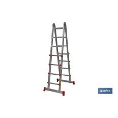 ESCALERA ALUMINIO MULTIPOSICIÓN 4 x 5 PELDAÑOS Y 4,83 M (PACK: 1 UDS)
