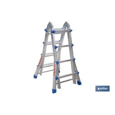 ESCALERA PLUS ALUMINIO MULTIPOSICIÓN 4 x 4 PELDAÑOS Y 3,83 M (PACK: 1 UDS)