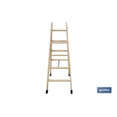 ESCALERA MADERA DOBLE 5 PELDAÑOS 1,25 M (PACK: 1 UDS)