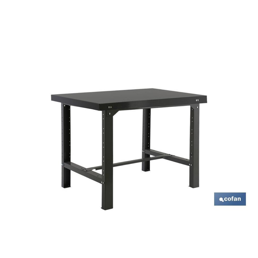 BANCO DE TRABAJO ANTRACITA DE ACERO L-1200 MM (PACK: 1 UDS)