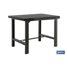 BANCO DE TRABAJO ANTRACITA DE ACERO L-1200 MM (PACK: 1 UDS)