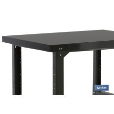 BANCO DE TRABAJO ANTRACITA DE ACERO L-1200 MM (PACK: 1 UDS)