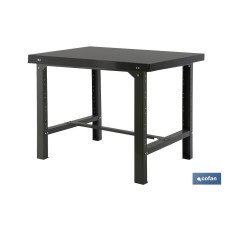 BANCO DE TRABAJO ANTRACITA DE ACERO L-1200 MM (PACK: 1 UDS)
