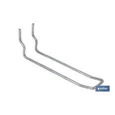 SET 8 GANCHOS DOBLES PARA PANEL DE HERRAMIENTAS (PACK: 1 UDS)