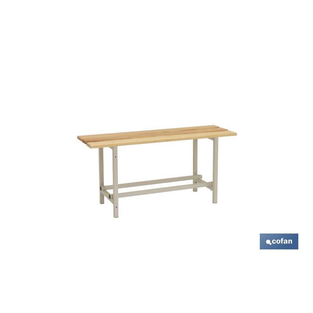 BANCO DE VESTUARIO MADERA L-1000 MM (PACK: 1 UDS)