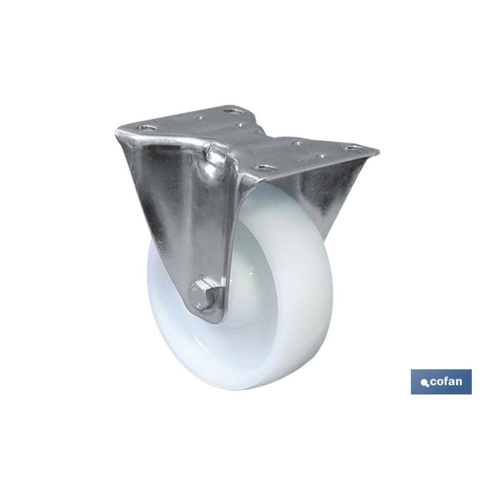 RUEDA NYLON FIJA Ø100X30MM (PACK: 1 UDS)