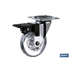 RUEDA TRANSP/CROMADO...