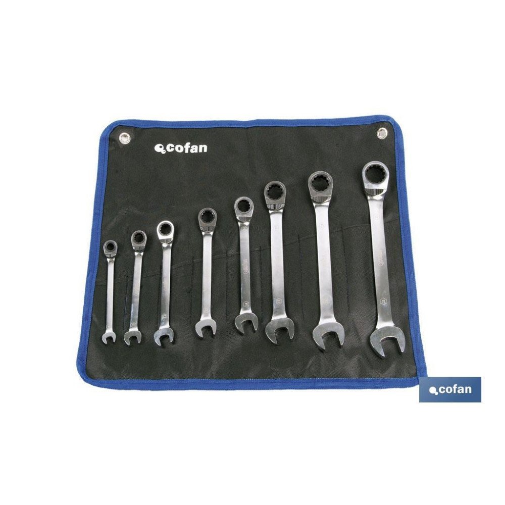 SET 8 LLAVES DE CARRACA MIXTA (PACK: 1 UDS)