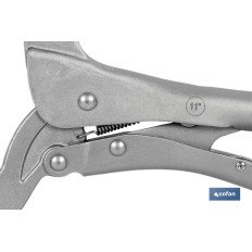 TENAZA GRIP C/MORDAZAS EN C BASCULANTES 18 (PACK: 1 UDS)