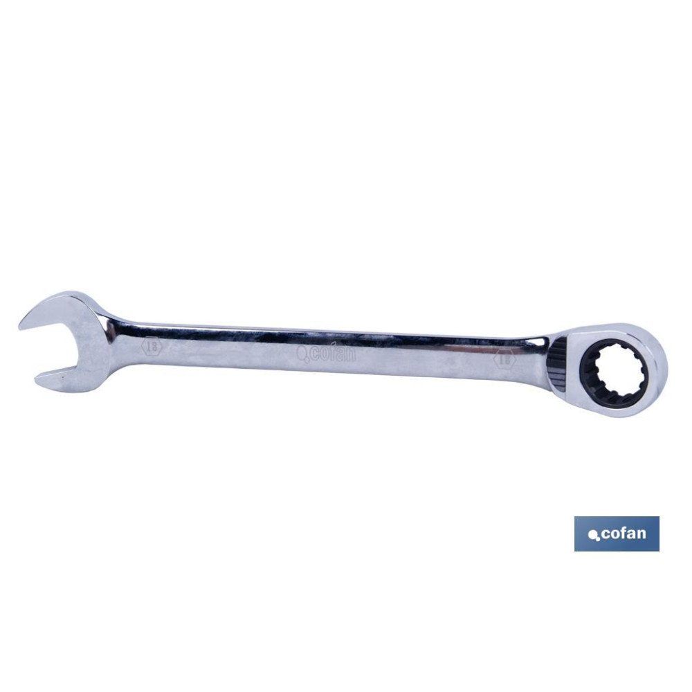 LLAVE COMBINADA CARRACA REVERS. 15MM (PACK: 1 UDS)