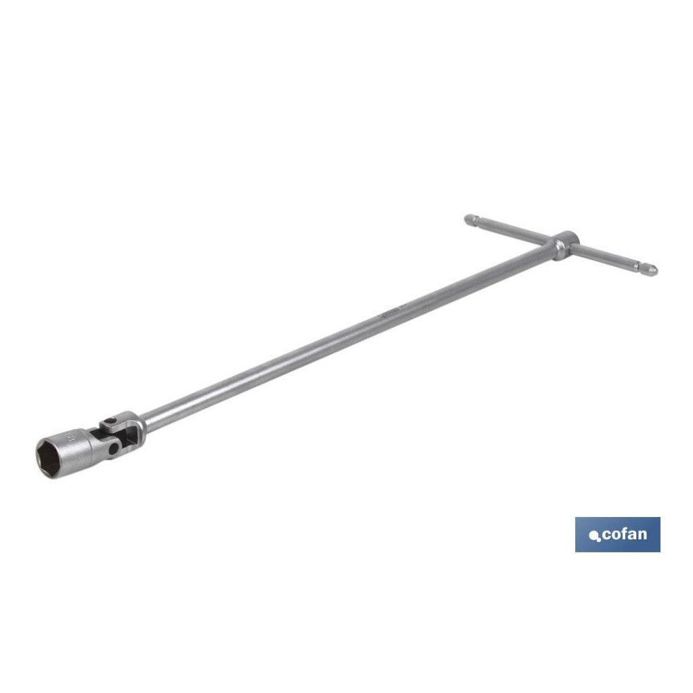 LLAVE ARTICULADA EN T 15MM (PACK: 1 UDS)
