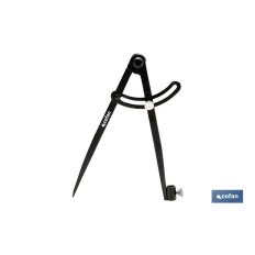 COMPAS DE PUNTAS C/SOPORTE Y FIJADOR 200 mm (PACK: 1 UDS)