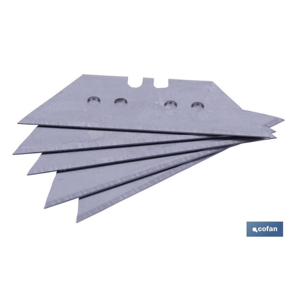 PACK 5 CUCHILLAS TRAPEZOIDALES 60MM (PACK: 1 UDS)